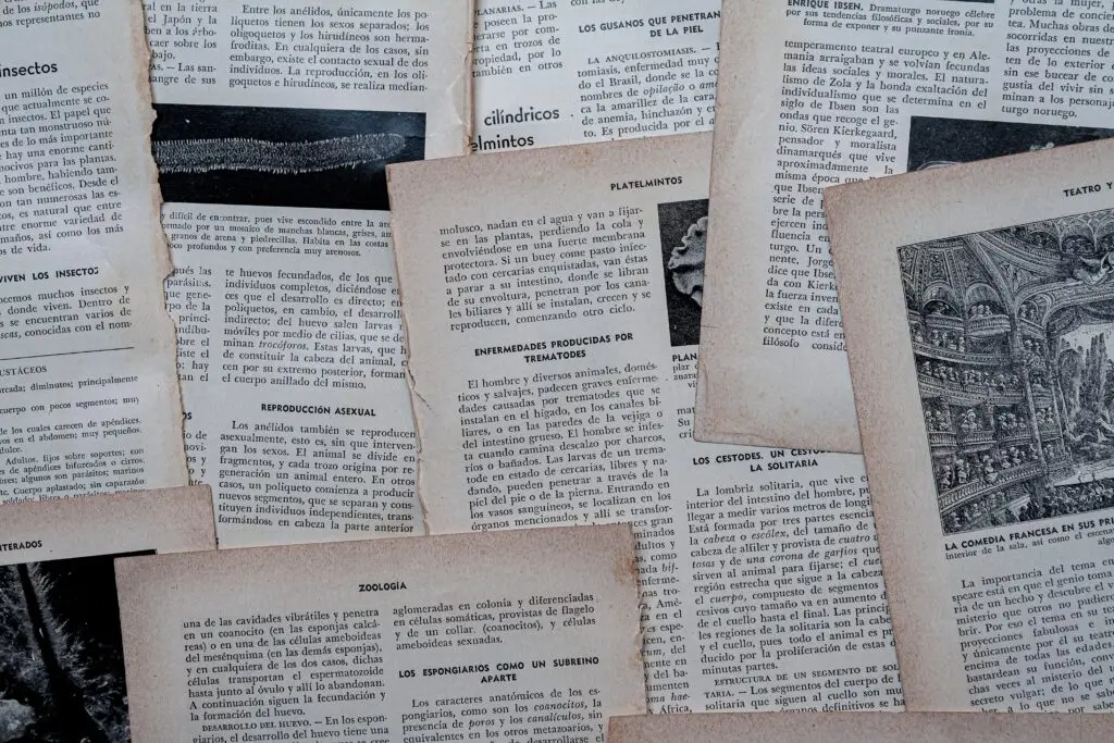 Wiele listów na zdjęciu,